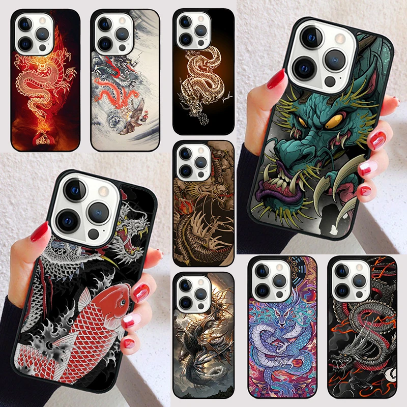 Legendary Chinese Dragon cover For iPhone 15 16 13 12 11 14 Pro Max Mini Max SE 2020 7 8 6S Plus Phone Case