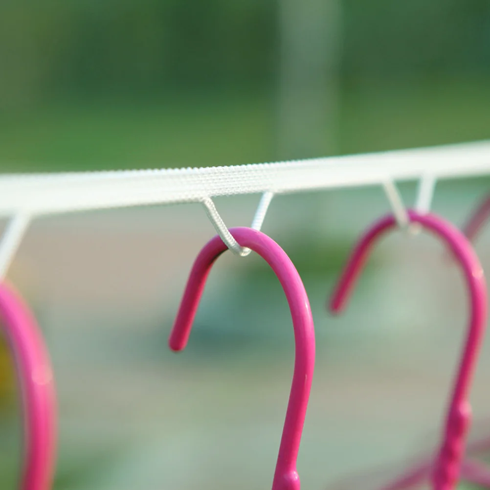 حبل غسيل خارجي من النايلون الفاخر محمول مقاوم للرياح ومضاد للانزلاق أثناء السفر والتخييم وحبل تجفيف خفيف الوزن وقابل للطي معلق