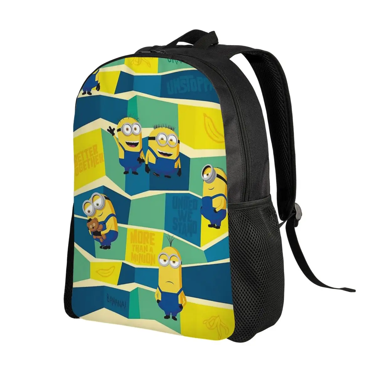 Mochila personalizada de Minions Animes Mangas para hombres y mujeres, bolsa de libros para estudiantes universitarios, se adapta a bolsas para portátiles de 15 pulgadas