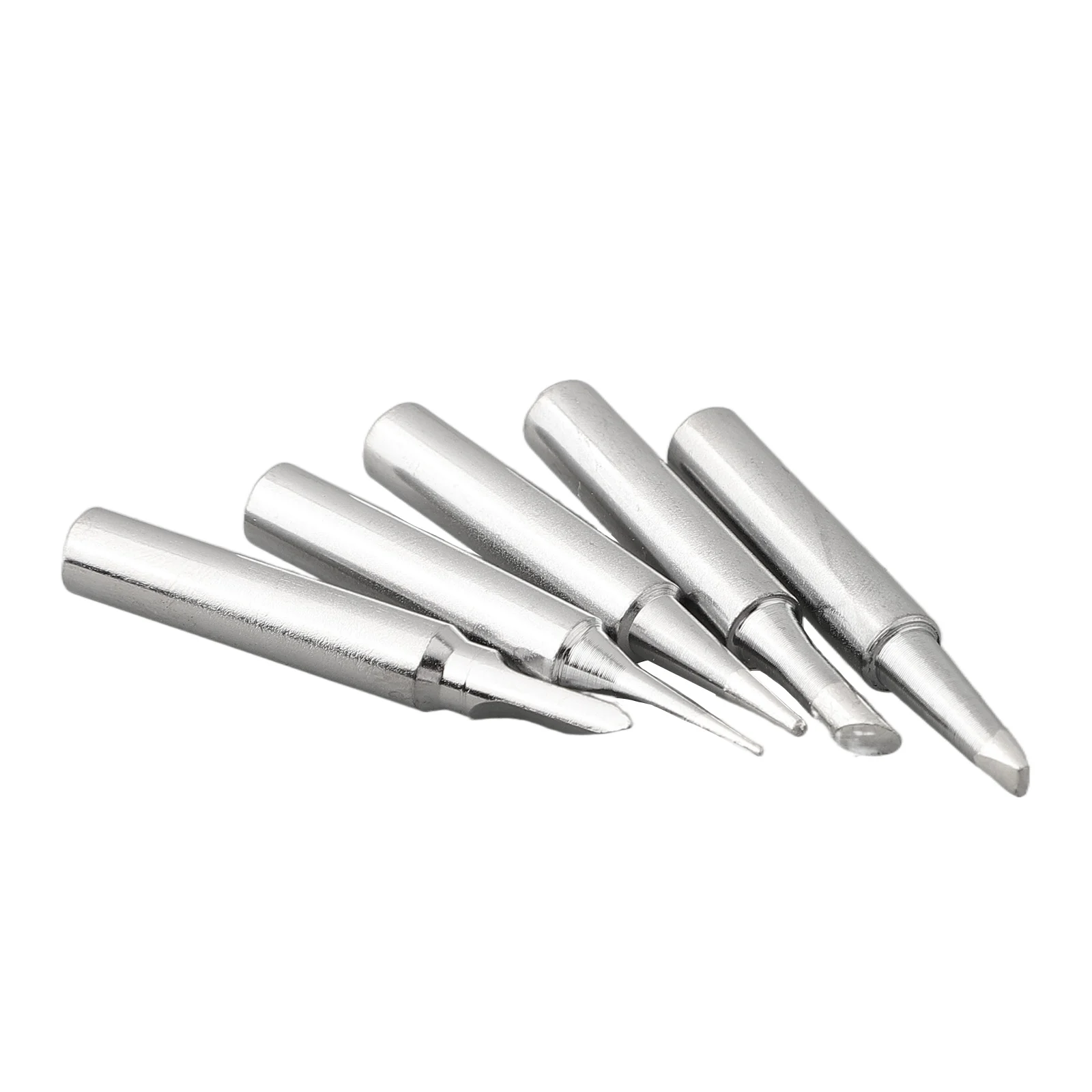 Soldering Welding Head Soldering Iron Tip 5pcs Iron Tips Lead-free Pure Copper Silver Tools Welding 200~480℃ Outdoor Indoor
