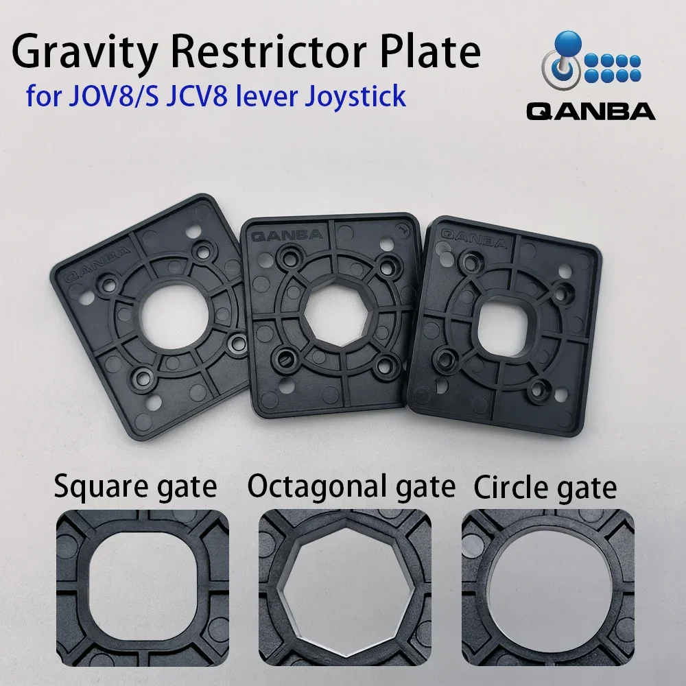 QANBA Gravity V8 Replacement Restrictor Plate Square circle and Octagonal gate for JOV8/S JCV8 Joystick