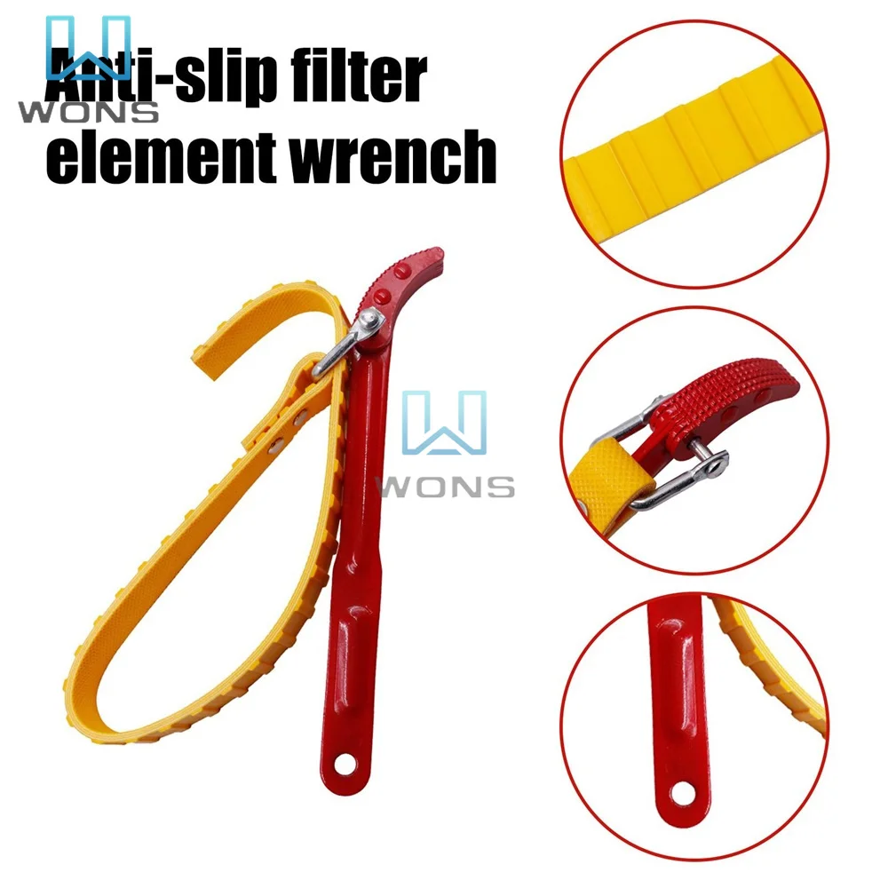 Belt Wrench Multi-Purpose Adjustable Spanner Chain Wrench Strap Opener Adjustable Strap Opener Cartridge Disassembly Tool