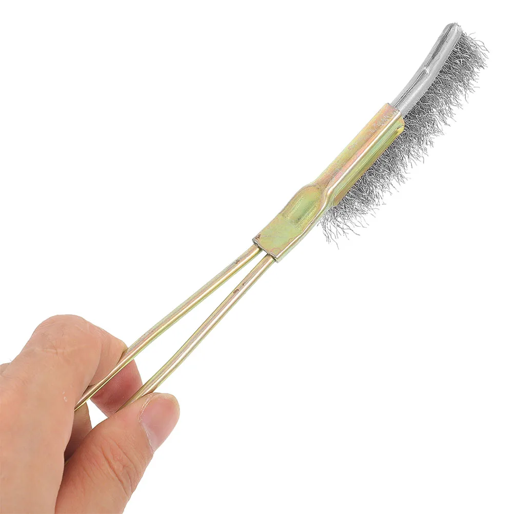 

3pcs Compact Metal Rust Removal Brush Set Strong Wire Steel Scrubber For Grout Outdoor Mini Tool Multiuse Car Surface Remover