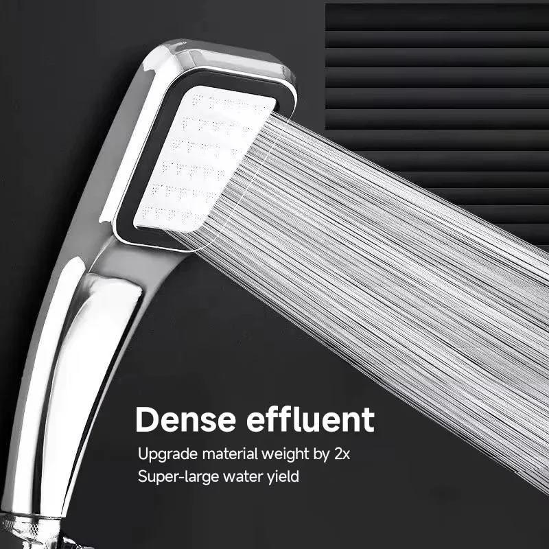 300 Hole Pressurized Dense Water Outlet Shower Head Handheld Square Shower Head Strong Pressure Nozzle Bathroom Accessories image 3