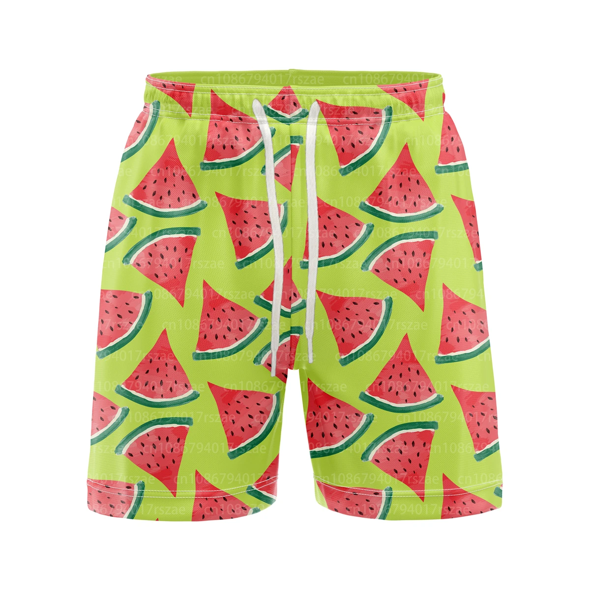Pantaloncini da spiaggia estivi con anguria alla frutta per uomo pantaloni divertenti con stampa 3D costume da bagno pantaloncini da surf