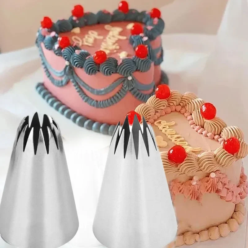 Cake Decorating Pastry Piping Nozzle Cookie Cream Pastry Icing Cake Decorating Tools Tips Bakeware Kitchen Baking Tools E12 D63