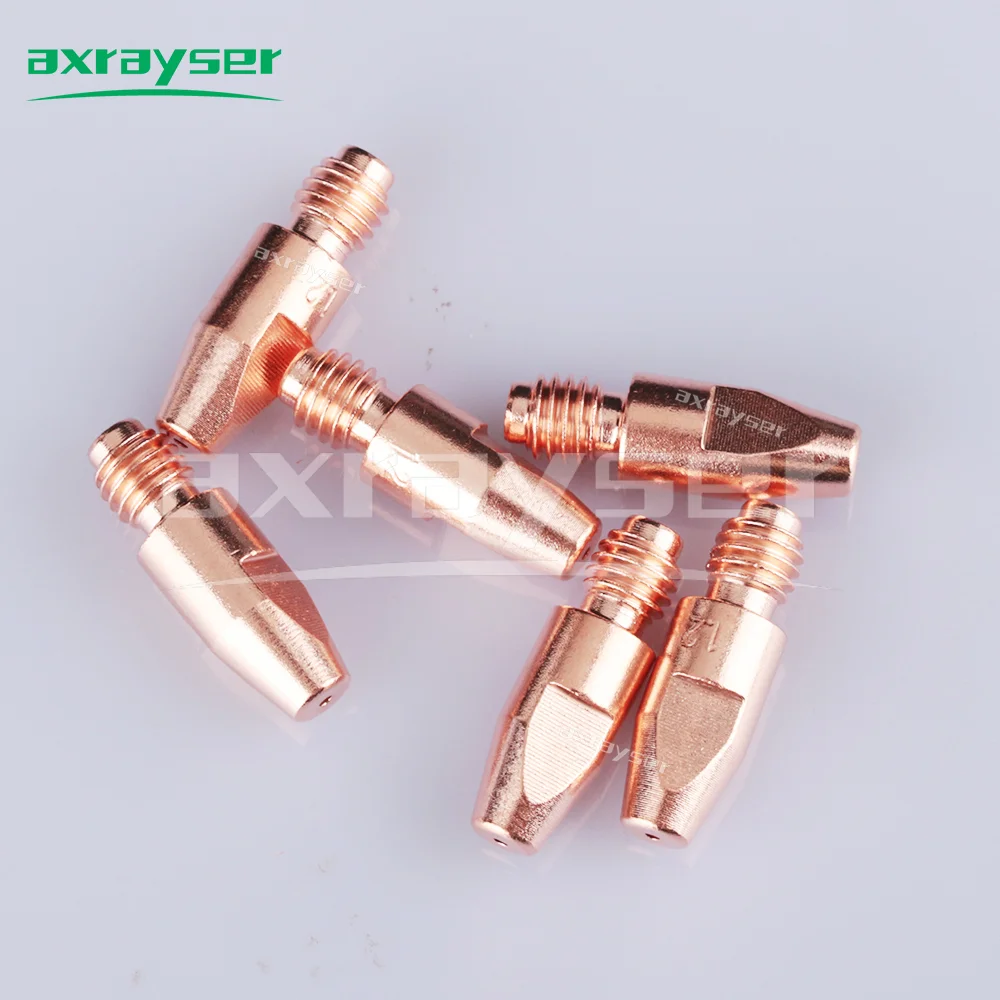 24KD 25AK Punte di contatto in rame Ugelli di saldatura MIG MAG GMAW Punta della torcia di saldatura M6x28mm Accessorio per torcia di saldatura Punta MIG Ugello del gas