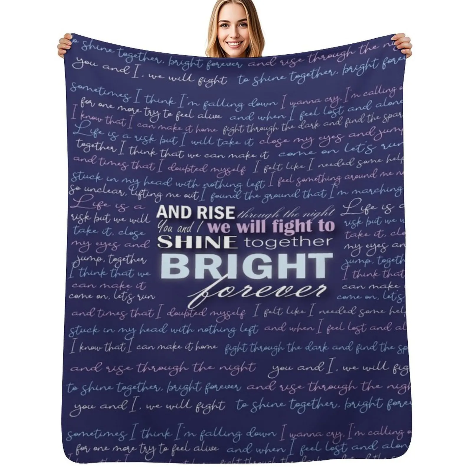 

Bright Julie and the Phantoms Lyric Poster Throw Blanket Plush wednesday Sofa Throw Blanket