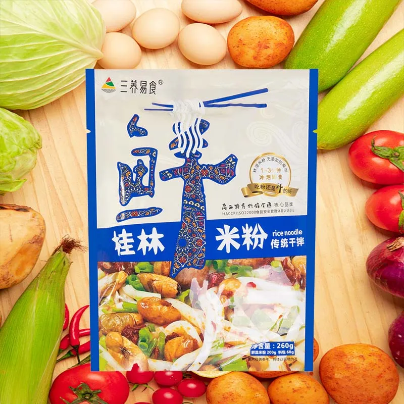 Sanyang Easy Food Гуйлин Свежая рисовая лапша 8,47 унции (240 г) * 1 рисовая лапша быстрого приготовления в маленьком горшочке, специалитет Юньнань
