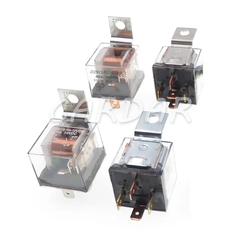 

4-контактное 5-контактное водонепроницаемое автомобильное реле постоянного тока 12 В 24 В 40 А прозрачное высококачественное электрическое автоматическое реле с подсветкой