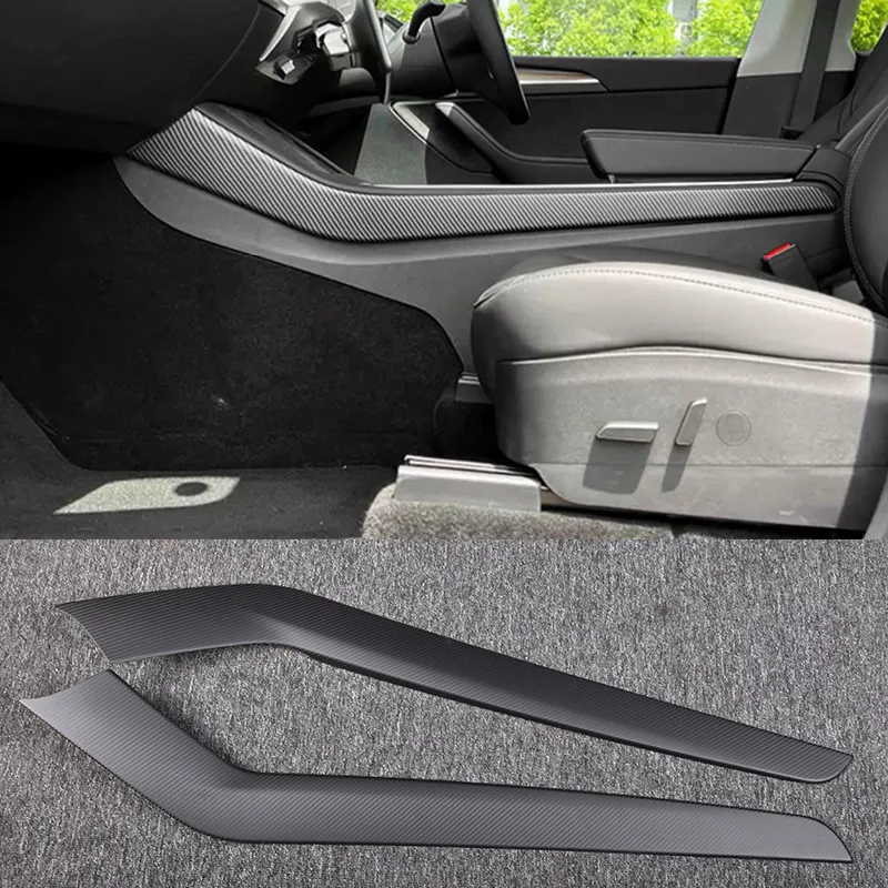 Real Carbon Fiber Center Control Trim for Tesla Model 3 (2023-2025) Enhance Your Vehicle's Aesthetic with Premium Body Kit Acces