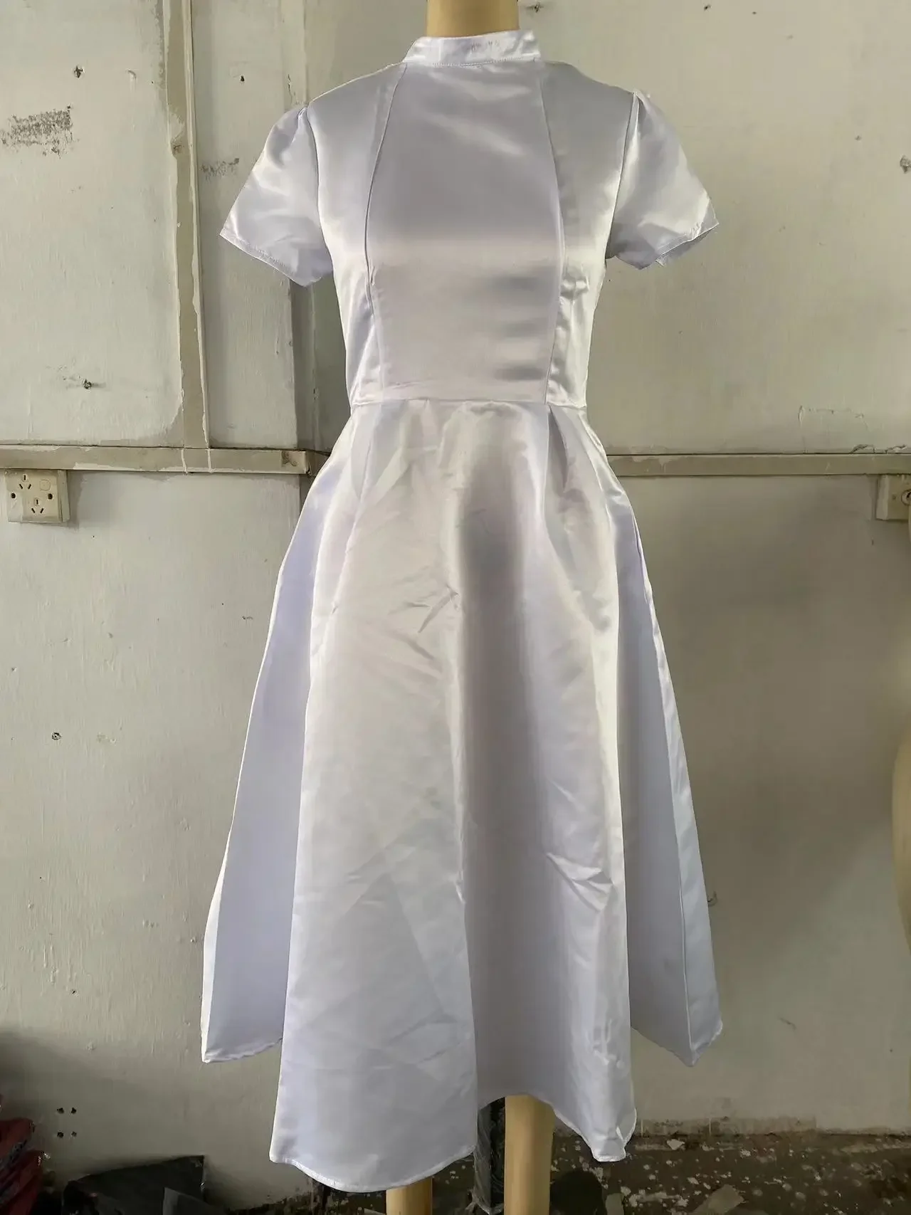 Spring Evening Women's Dress Black Satin A-line Pocket Elegant Dresses Female Casual Fashion Loose Party Clothes Ladies