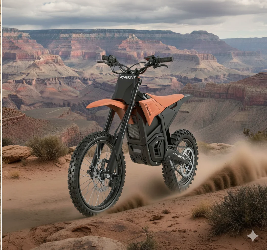 

2025 Newest 60V 3500W 27AH 65km/h Performance Dirt Bike IPX6 All Terrain Electric Mountain Bike