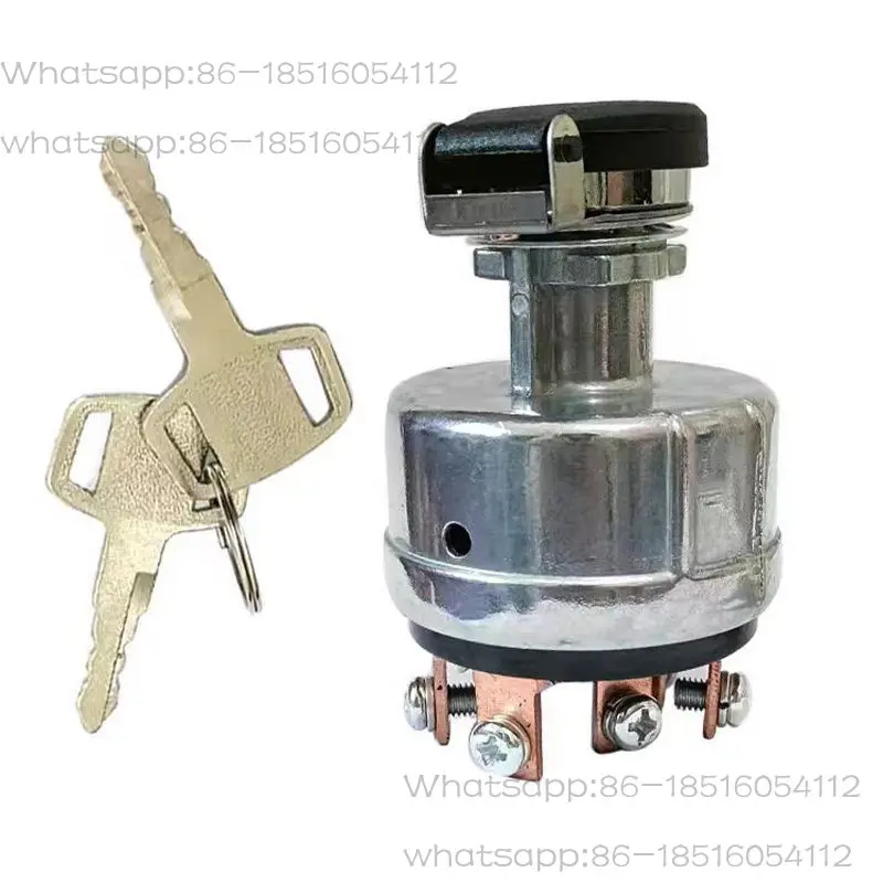 

Замок зажигания с ключом JK418 12V/24V для грузовиков, погрузчиков, сельскохозяйственной техники