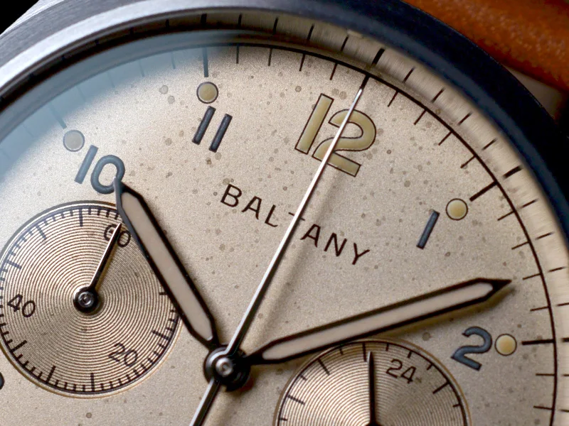 Baltany Retro Military Pilot Herrenuhr S5044 Luxus-Quarz-Chronograph im Air Force-Stil, Stoppuhr, für Herren, Sport, Outdoor, Freizeit, Alltag – Detail 10