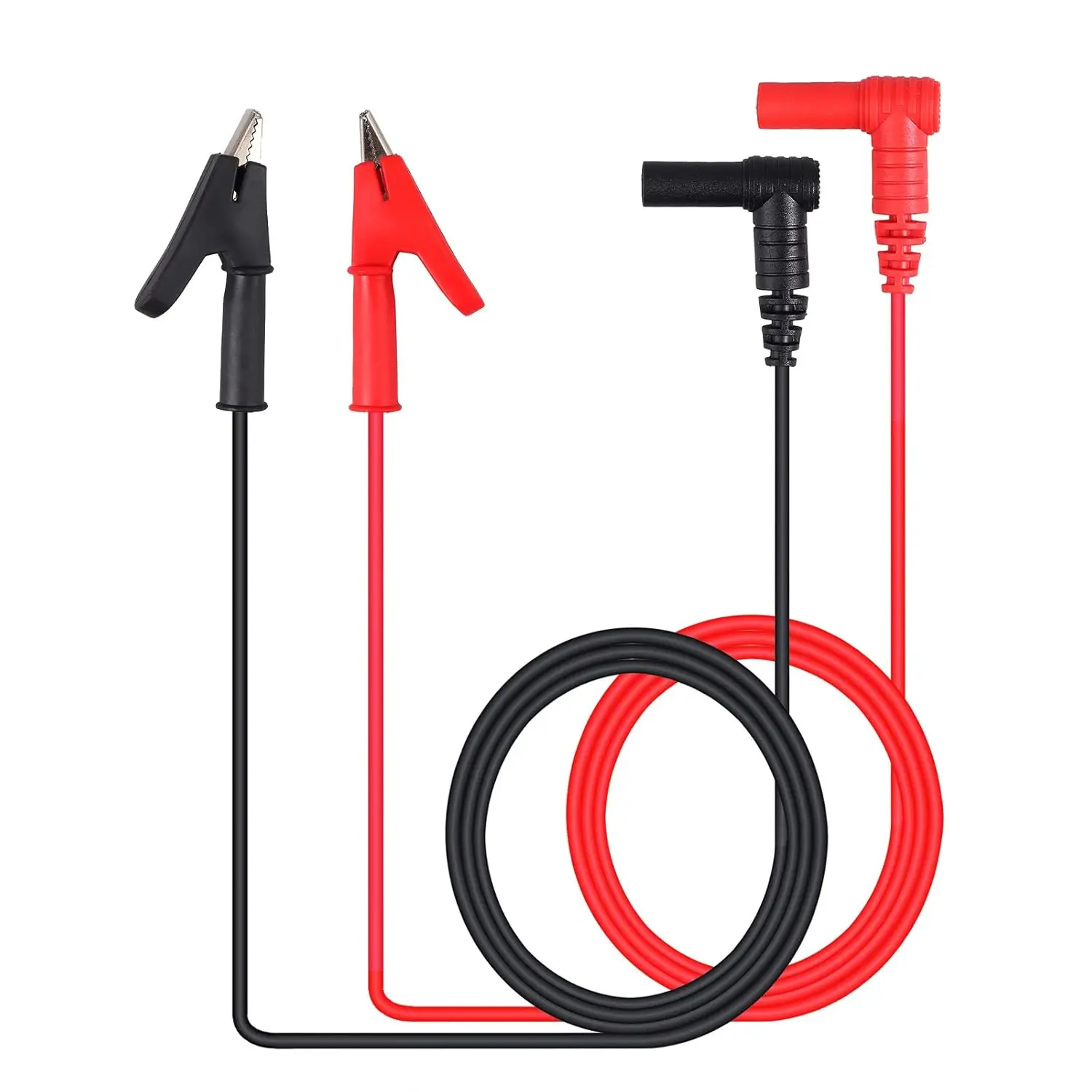 Banana Plug to Alligator Clip Test Lead, 15A 1000V Heavy Duty Crocodile Clip Lab Test Cable with Banana Plug for Multimeter