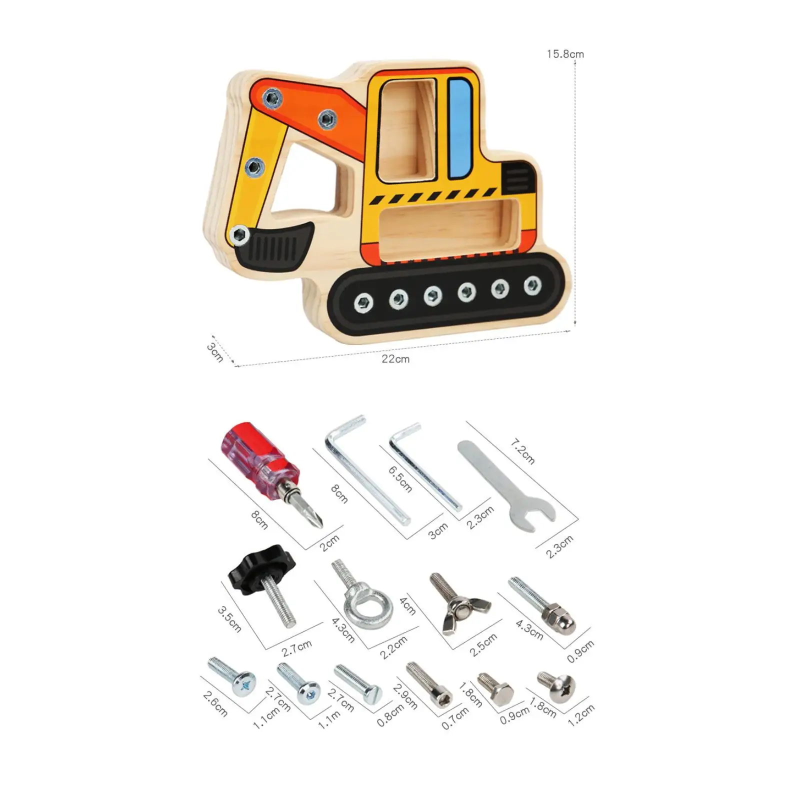 Planche à vis en bois Montessori pour enfants, tournevis, outil à écrou, jouets pour enfants, jeu, anniversaire, activité, bébé