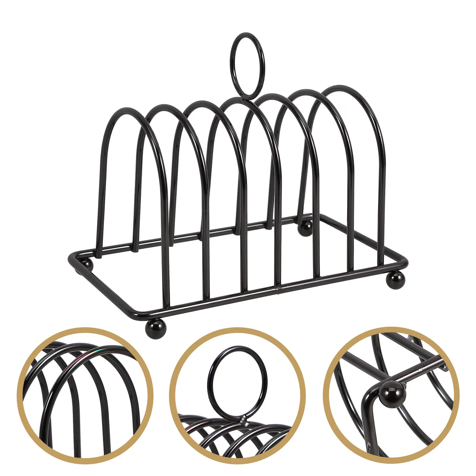 Stainless Steel Multi-Functional Bread Holder Toast Rack with Independent Compartments for Toast Slices Cooling Baking Kitchen