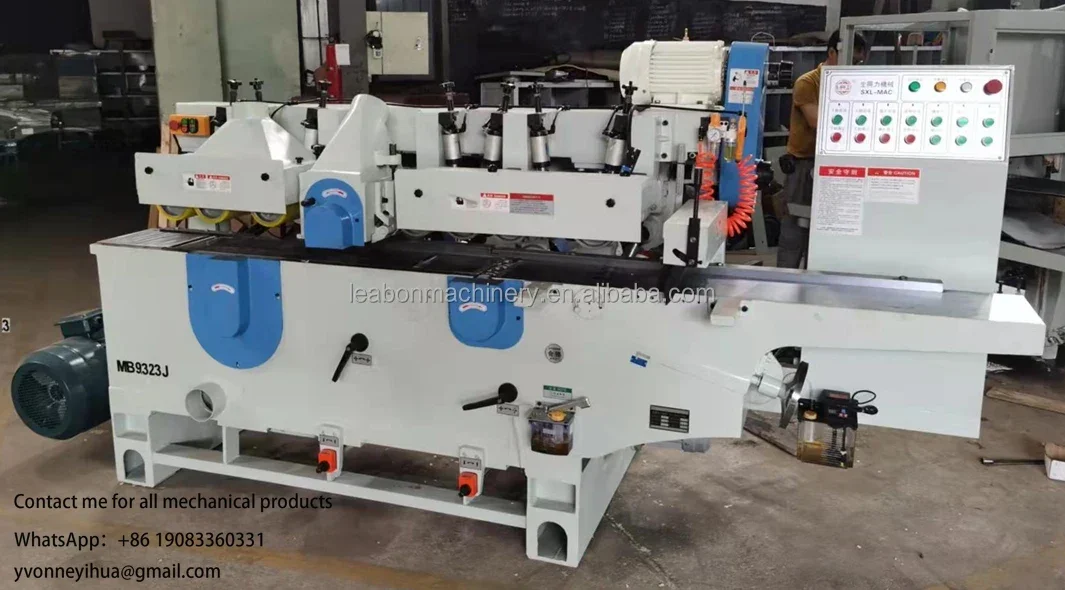 Double Side Planer with Multiple Rip Saw Cutting Four Sides Square Wood Planer