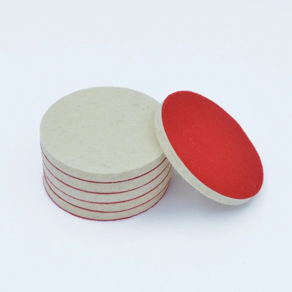 Professional Wool Buffing Wheel Hardened Felt Disc Self Adhesive Polishing Accessories For Car Beauty Hardware Repair
