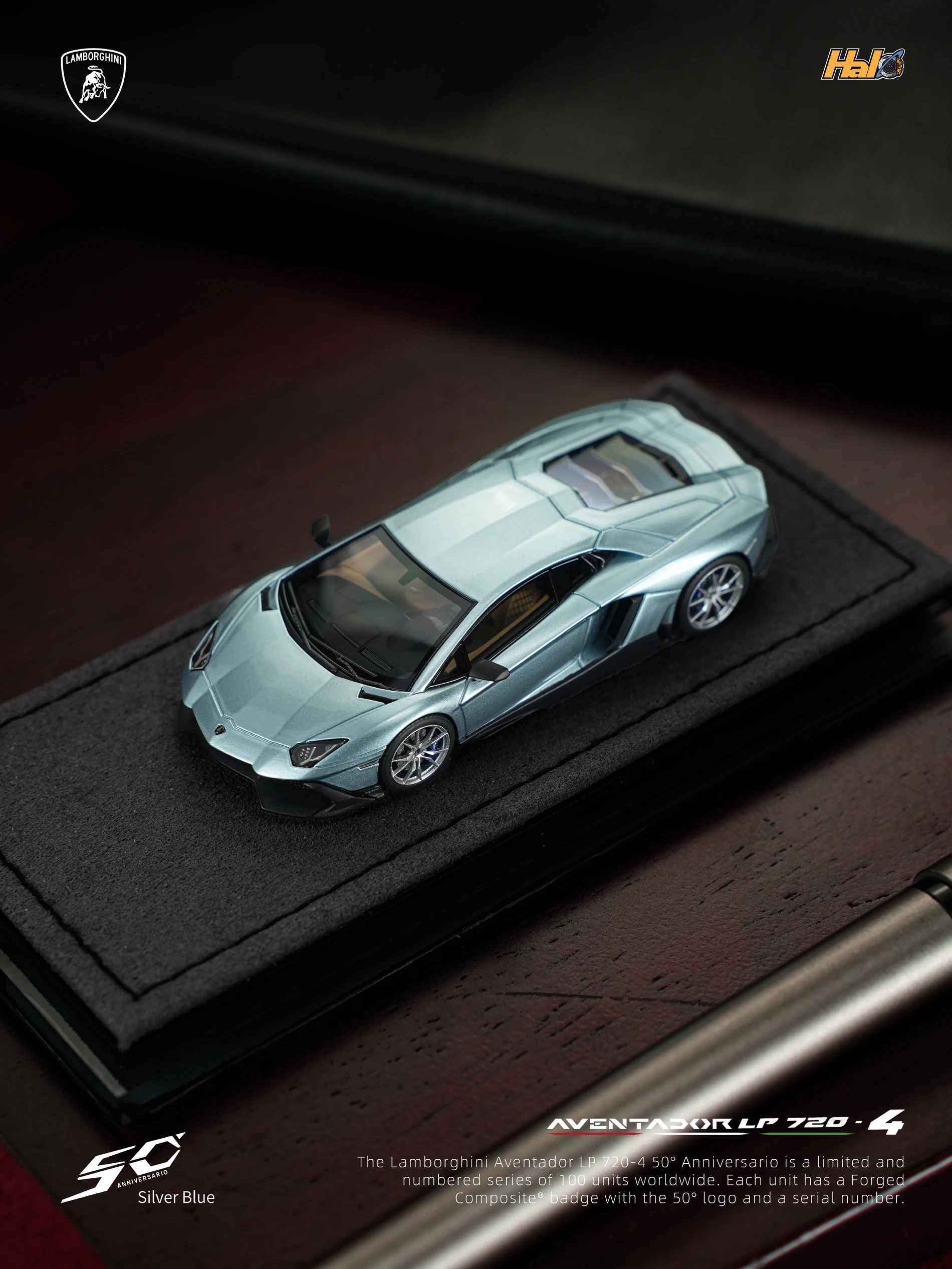 1:64 Aventador LP720-4 نموذج سيارة محاكاة مصغر من الراتنج إصدار محدود ثابت، زخرفة للبالغين، لعبة للأولاد، هدية للأطفال