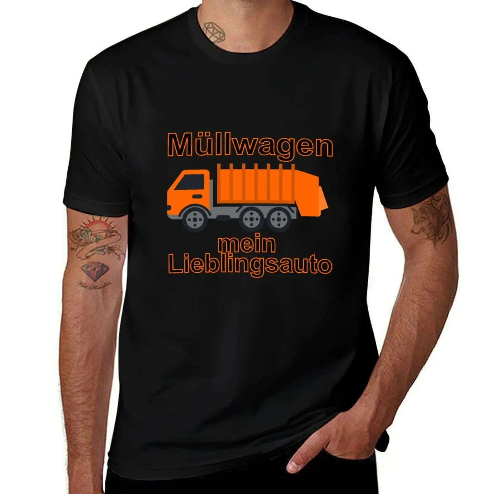 Müllwagen mein Lieblingsauto T-Shirt Daily Work Short Sleeve Top T-Shirt