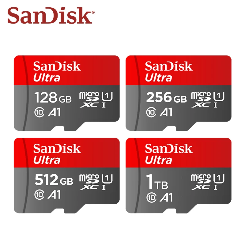 Sandisk Ultra Micro SD card 1TB 512GB 128GB 32GB 64GB 256GB Mini SD Card SD/TF Flash Memory Card miniSD for Phone Tablet