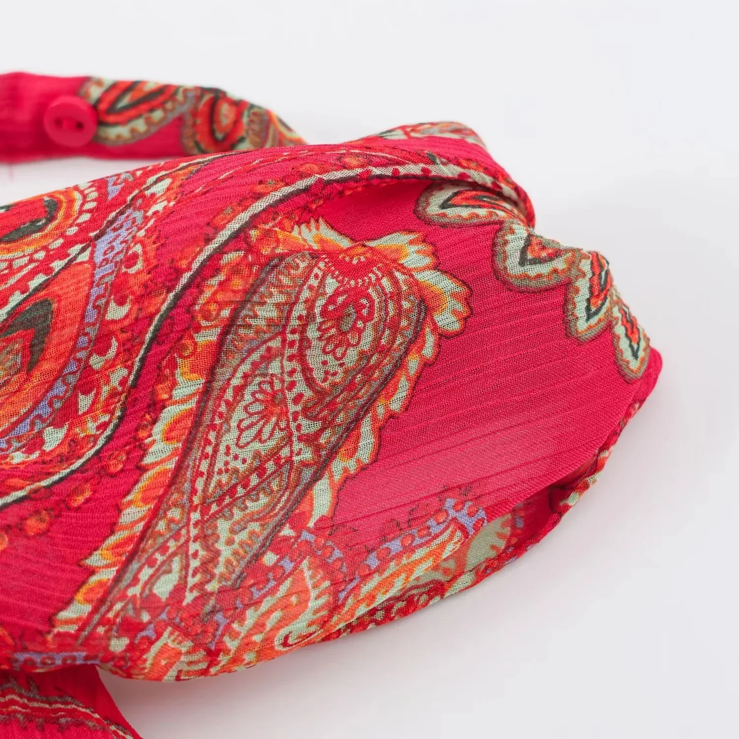 KONDALA Damen Vintage Chic Boho Bedruckter Rockanzug Urlaubs-Party-Freizeit-Set 2026 Sommer Trendige Neckholder-Oberteile, Rock mit elastischem Bund – Detail 9