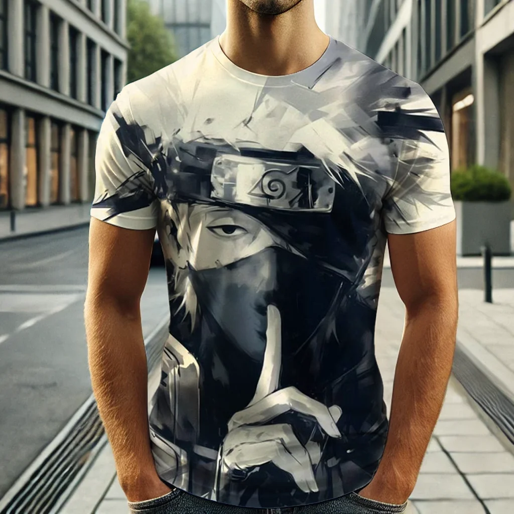 2025 الرجال النساء جديد تي شيرت اليابان شعبية أنيمي ناروتو الجرافيك ثلاثية الأبعاد طباعة Harajuku الصيف قصيرة الأكمام صبي فتاة الاطفال كول تي شيرت