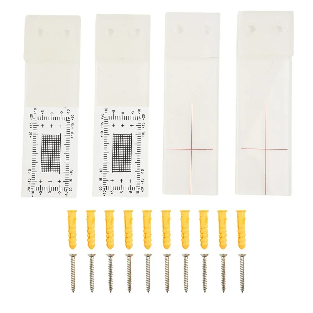 Portable Crack Monitor Plastic Easy-to-read Measurement Grid Concrete Crack Monitoring Record Standard Tell-Tale Crack Monitors