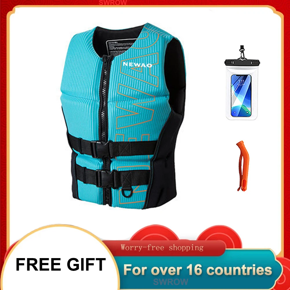 

Neoprene Safety Life Vest for Adults, Water Wakeboard, Swimming, Fishing, Surfing, Kayak, Boating