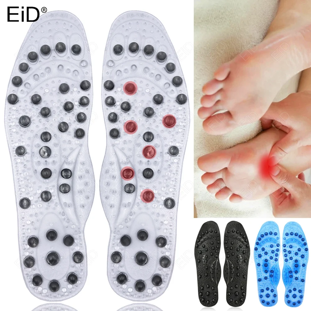 

EiD Premium 68 Magnetic Massage Insoles Foot Acupressure Shoe Pads Therapy Slimming Insoles for Weight Loss Man women Unisex