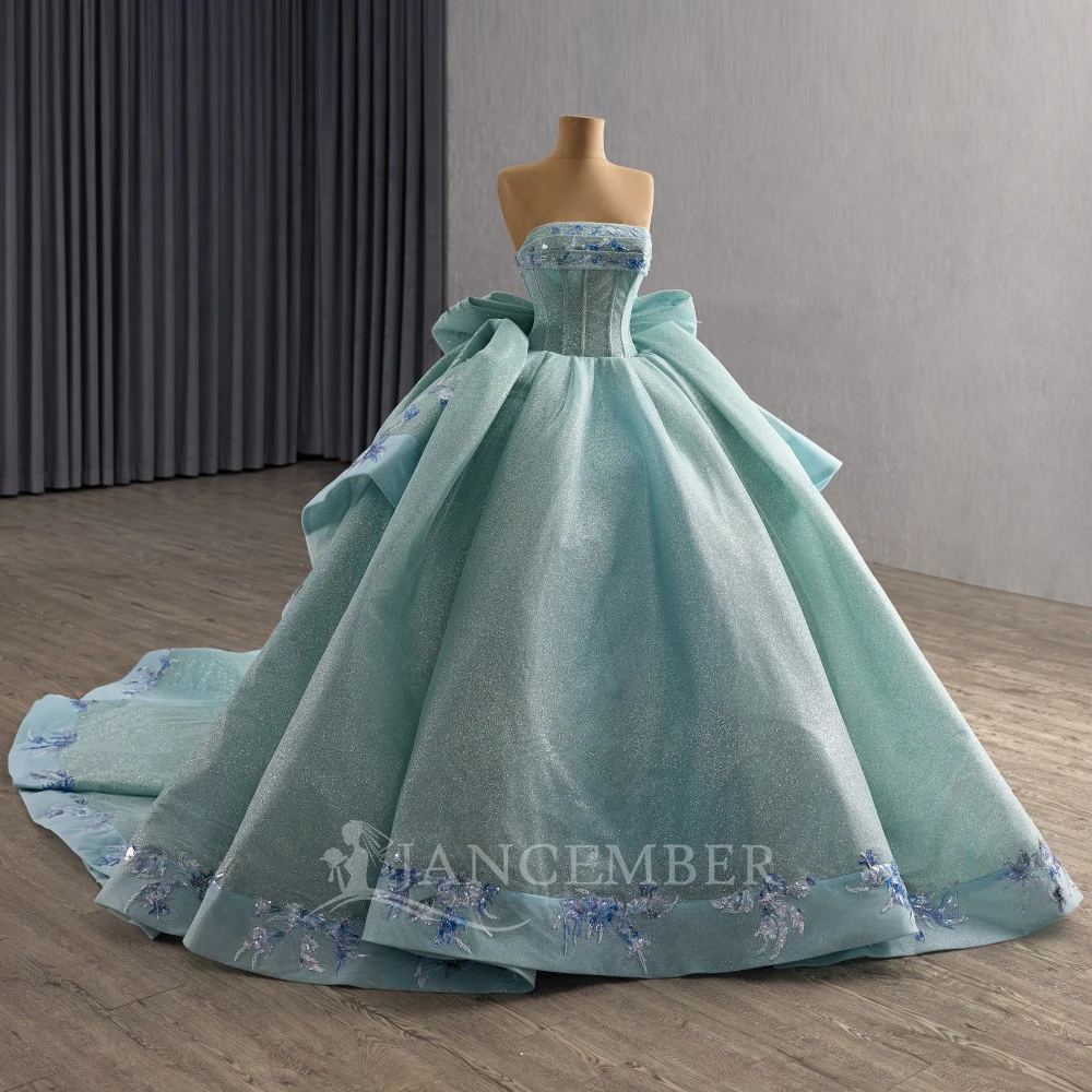Lantejoulas miçangas borla quinceanera vestidos de baile renda doce 16 vestido de 15 anos sem alças vestidos de 15 quinceañeras