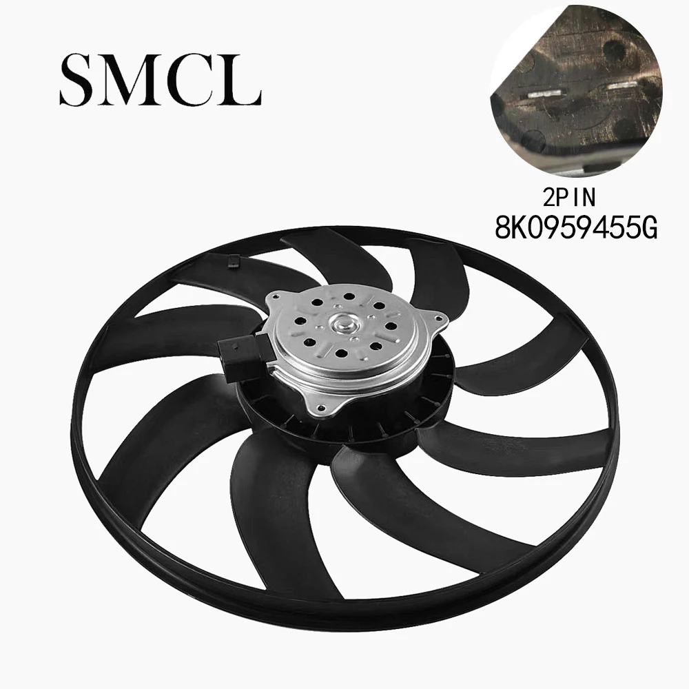 8K0959455G Electronic fan For Audi A4L 2009-2016 Q5 2010-2022  A4 S4 2013-2015 A6 S6 2012-2014 A7 2011-2014 A5 S5 2010-2011