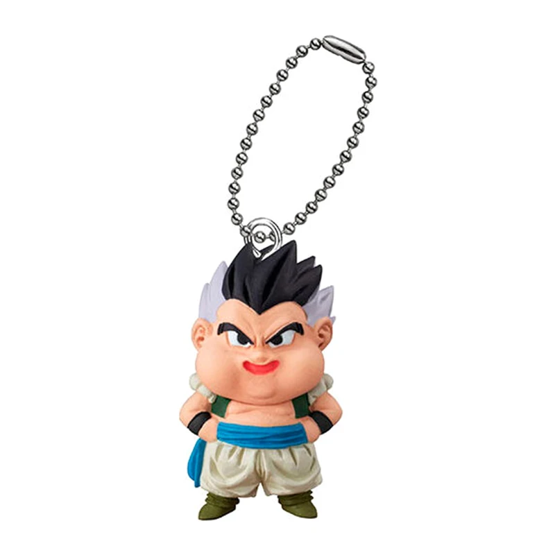 Japanese Bandai Genuine Gacha Scale Model Dragon Ball Z UDM BURST 51 Broli Pan Son Gohan Hanging Ornament Action Figure Toys