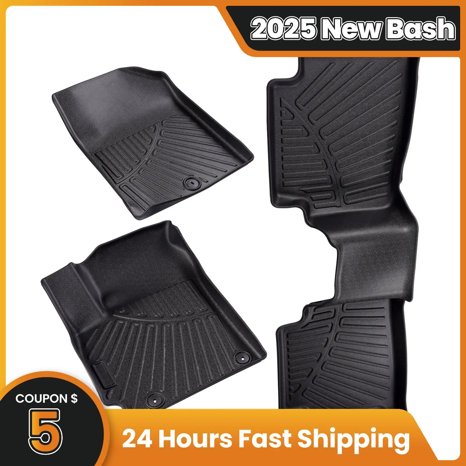 

All Weather Protection Floor Mat Liner For Kia Seltos 2021-2023 2024 Right Second Row