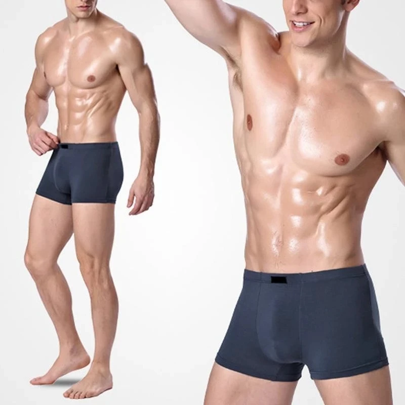 Calzoncillos bóxer para hombre, ropa interior Sexy, barata, a la venta, novedad