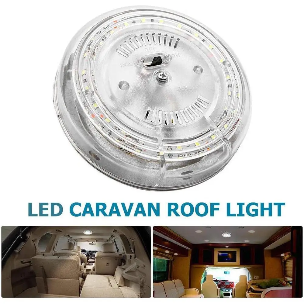Universal 12v 18led luzes de teto do carro interior campista leitura luzes do telhado motorhome rv lâmpada do teto caravana barco downlights