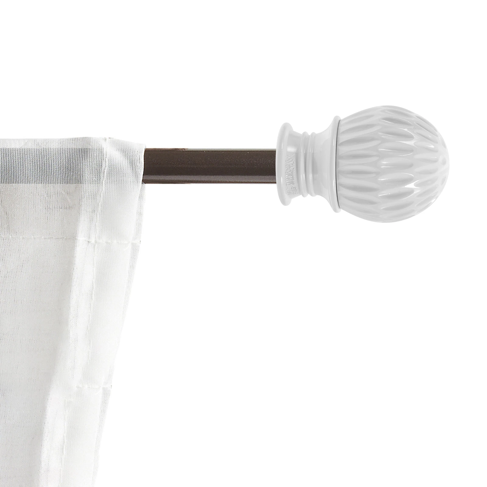 

2pcs Curtain Rod End Decor Plug Premium Material Easy Install Home Decoration Living Room Bedroom Accessories Finials