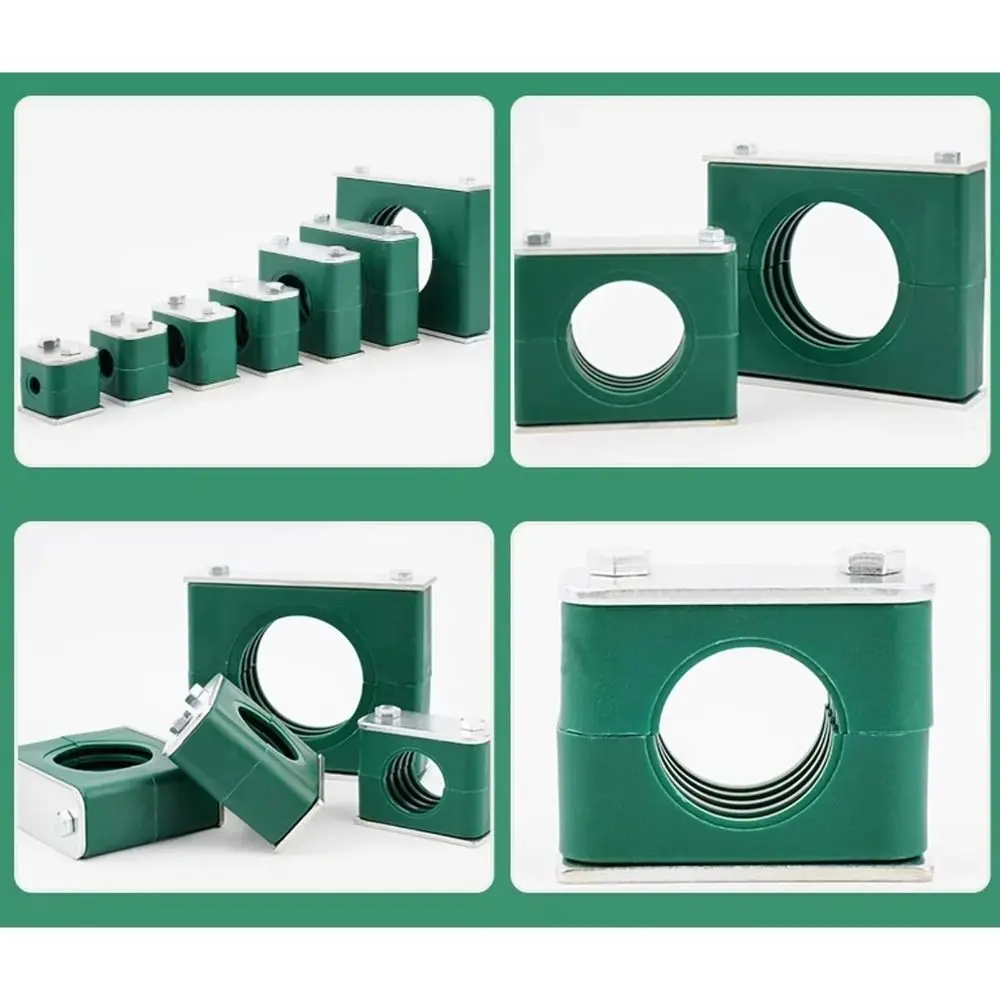 New 6-38mm Pipe Clamp Single Hole With Hex Bolts Hydraulic Clamp Plastic Plastic Pipe Holder Marine Equipment