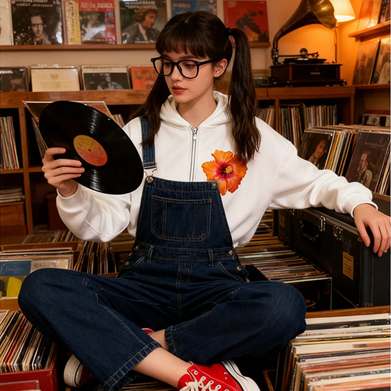 

Y2k Harajuku, милое пальто с капюшоном на молнии и принтом цветов, милая готическая толстовка с капюшоном, женская и мужская свободная толстовка, мода в стиле ретро