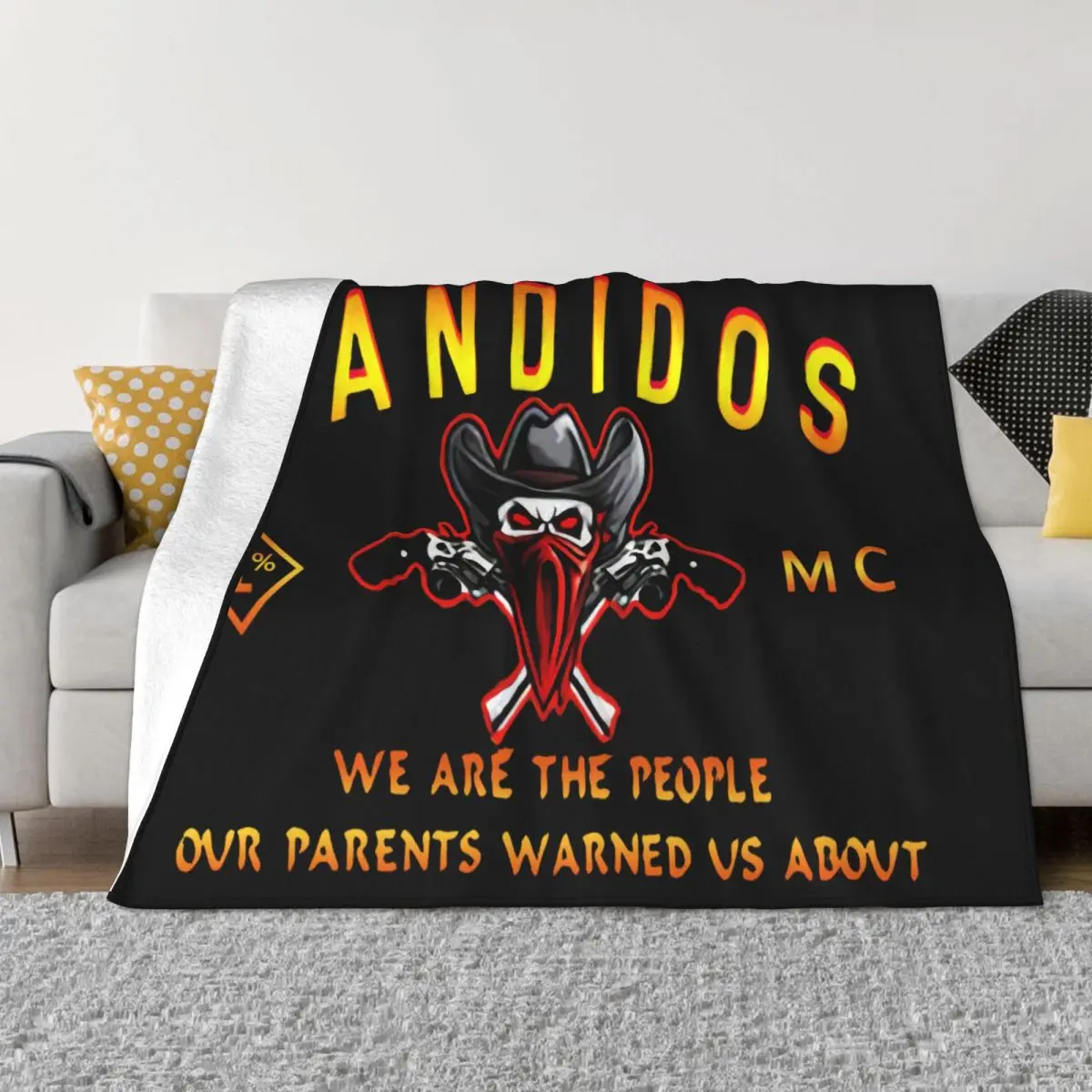 New Best Support Your Local Bandidos Bandidosmc Sz S3Xl High Quanlity Original Streetwear Throw Blanket