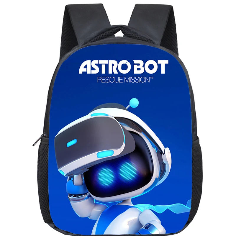 Game Astro Bot School Bags 12inch Lightweight Children Backpack Girls Boys Orthopedic Kids Bookbook Kindergarten Mochila Gift