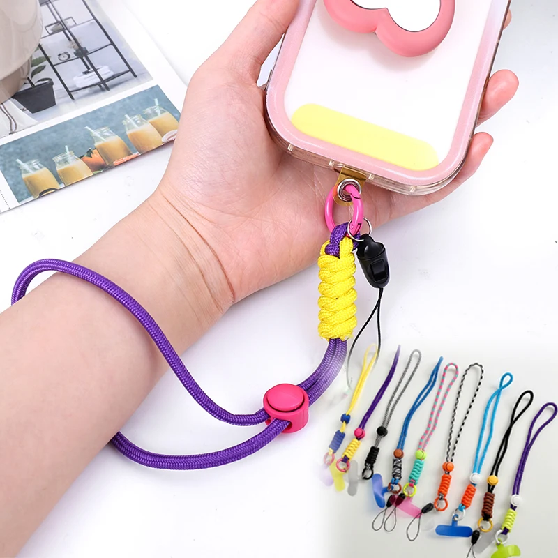 携帯電話ストラップ,吊り下げチェーン,手首パッチ,取り外し可能なコード付きの豪華な携帯電話ホルダー