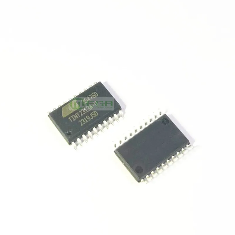 10PCS New ATTINY2313A-SU SOP-20 ATTINY2313 2313A-SU 8-bit Microcontroller 2/4K Bytes In-System Programmable Flash