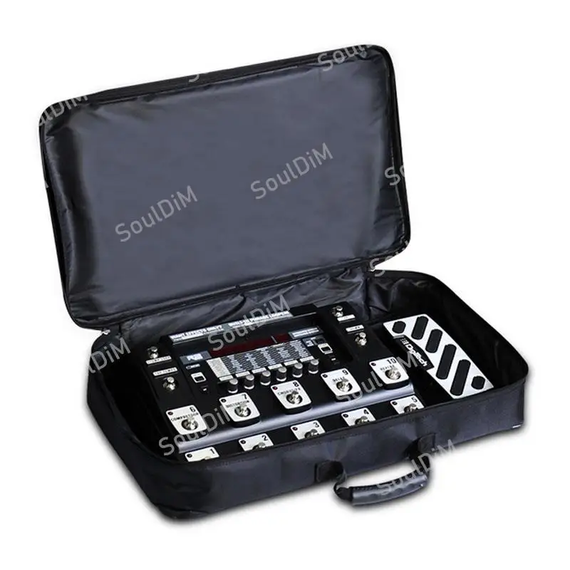 Waterproof Guitar Effects Pedal Bag Electric Guitar Pedal Board Case Black