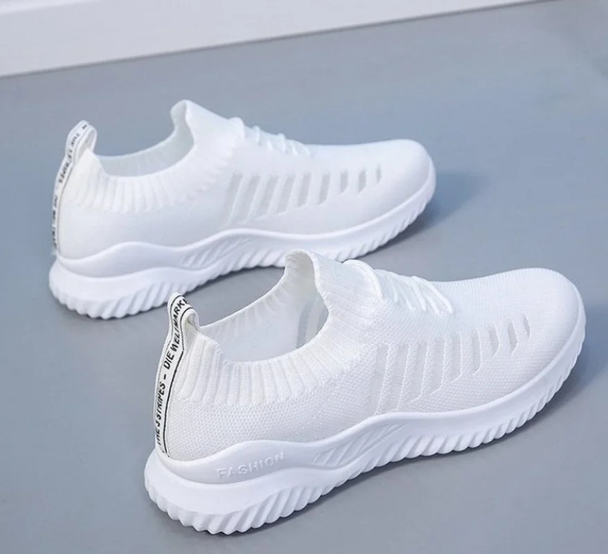 Summer Women\'s Sneakers Women Running Sport Shoes Woman White Pink Yellow Sneakers Tennis Light Mesh Vulcanize basket femme