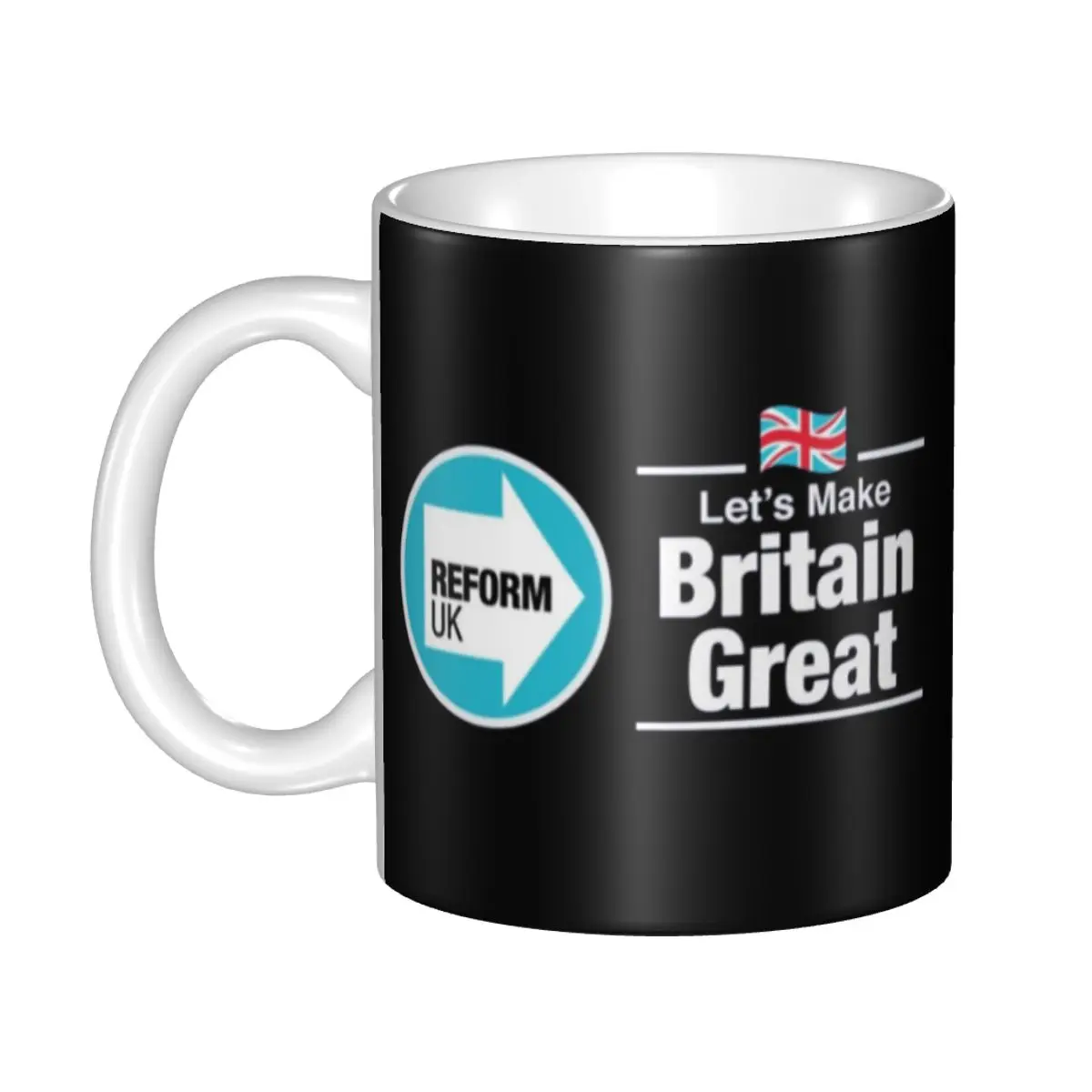 

Reform UK Let's Make Britain Great Merch Coffee Mugs Novelty MBGA Cup Gifts