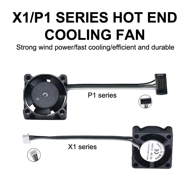 2510 Fan For Bambu Lab X1/P1 Hotend Cooling Fan With Cable Rapid Cooling Fan For Bambu X1C P1S P1P 3D Printer Accessories