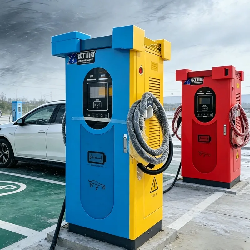 Commercial Electric Vehicle Charging Station 60-240Kw Three Phase Ocpp Support Floor Mounted Ip65 Waterproof Public Ev Charger